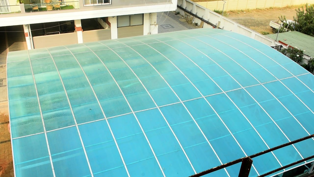 Blue Polycarbonate Canopy