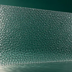 Clear Raindrop textured polycarbonate sheet visualisation