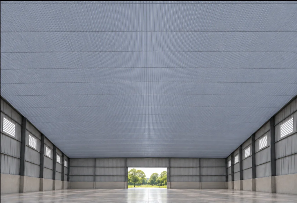 Industrial interiors and roof glazing